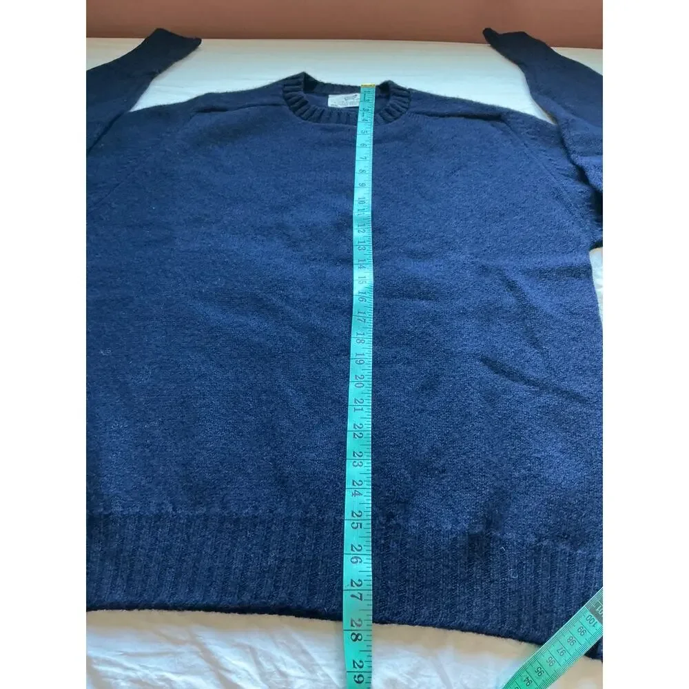 Vintage Lord Jeff Shetland Wool Unisex Sweater XLarge Navy